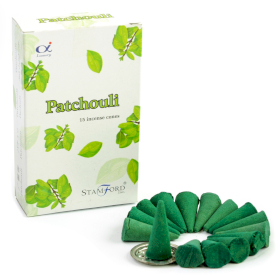 12x Stamford Premium Rökelsekoner - Patchouli