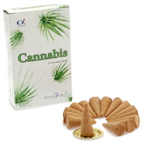 12x Stamford Premium Rökelsekoner - Cannabis