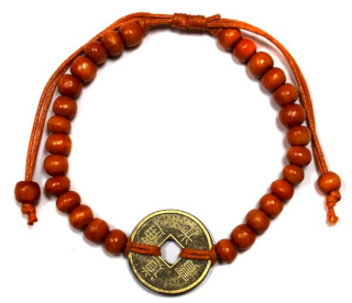 5x Feng-Shui Lyckoarmband - Orange