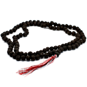 3x 108 Rudraksha Mala - Mörk