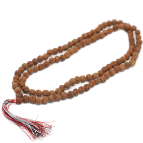 3x 108 Rudraksha Mala - Naturlig