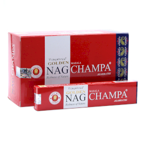 12x 15g Golden Nag - Champa Rökelse