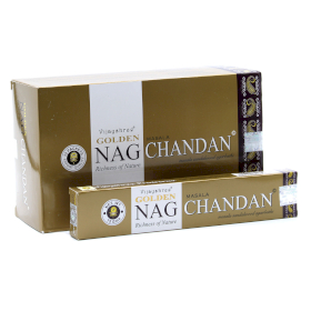 12x 15g Golden Nag - Chandan Rökelse