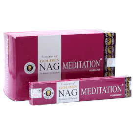 12x 15g Golden Nag - Meditation Rökelse