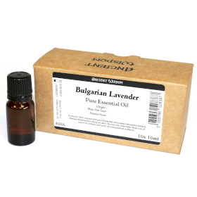 10x Bulgarisk Lavendel Eterisk Olja 10ml - Utan Etikett