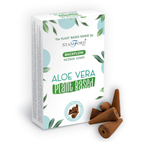 6x Växtbaserade Tillbakaflöde Rökelsekoner - Aloe Vera