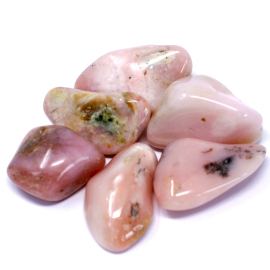 24x Mellanstora Tumlade Stenar - Opal (B-klass)