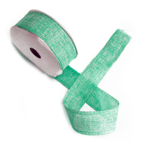 Band med Naturlig Textur 38mm x 20m - Aqua