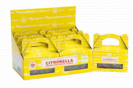 6x Satya Tillbakaflöde Dhoop Rökelsekoner (24 st) - Citronella