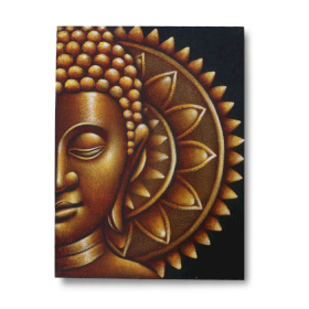 Guld Buddha & Mandala 60x80cm