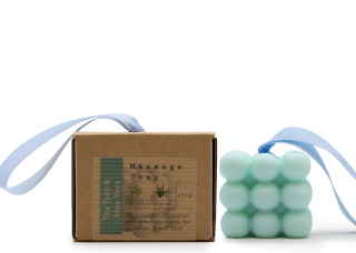 3x Individuellt Förpackade Massagetvålar - Teträd & Aloe Vera