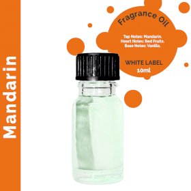 10x 10 ml Mandarin Doftolja - Utan Etikett