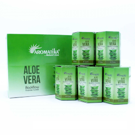 12x Aromatika Masala Tillbakaflöde Rökelsekoner - Aloe Vera