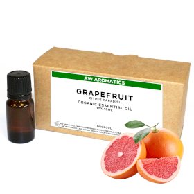 10x Grapefrukt Ekologisk Eterisk Olja 10ml - Utan Etikett