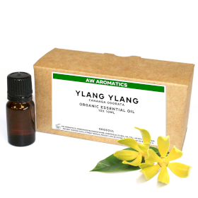 10x Ylang Ylang Ekologisk Eterisk Olja 10ml - Utan Etikett