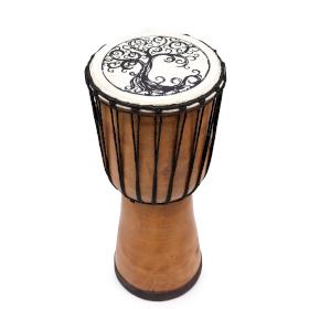 Handgjord Djembe Trumma med Bred Topp - 40cm