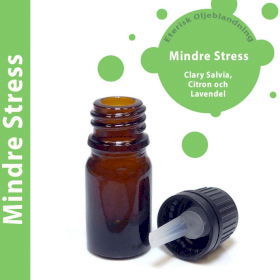 10x Mindre Stress Eterisk Oljeblandning 10ml - Utan Etikett