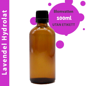 10x Lavendel Hydrolat Blomvatten 100ml - Utan Etikett