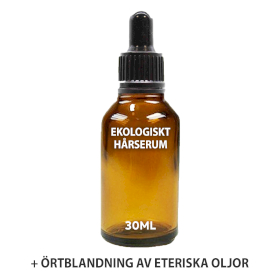 20x Ekologiskt Hårserum Utan Etikett 30ml - Örter