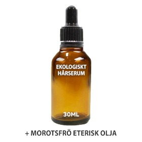 20x Ekologiskt Hårserum Utan Etikett 30ml - Morotsfrö