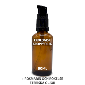 10x Ekologisk Kroppsolja 50ml - Rosmarin & Rökelse - Utan Etikett