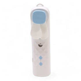 Vit Nano Mist Ansiktsfläkt & Spray - USB-laddningsbar