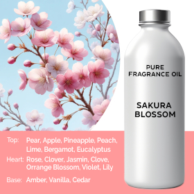 Blommande Sakura Ren Doftolja - 500ml