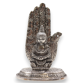 2x Rökelsehållare - Hand Buddha 13x9cm