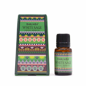 6x Banjara Indisk Doftolja 10ml - Vit Salvia