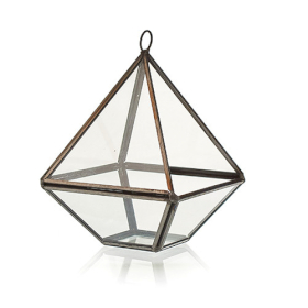 Terrarium i Glas - Liten Pyramid