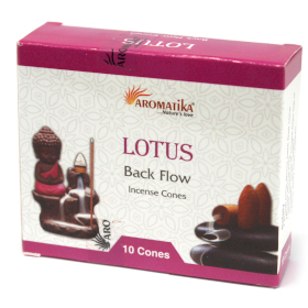 12x Aromatika Tillbakaflöde Rökelskoner - Lotus