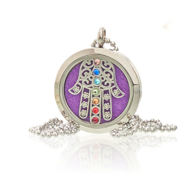 Aromaterapi Halsband - Hamsa Chakra - 30mm