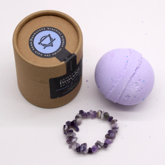 Amethyst Gem Bracelet Bath Bomb